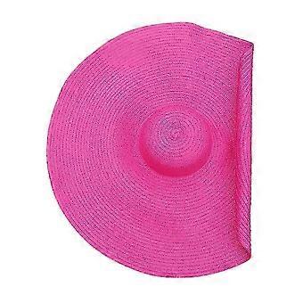 Sombrero de verano grande, con ala ancha y plegable, ideal para la playa, para protegerse del sol, ligero y fácil de guardar.