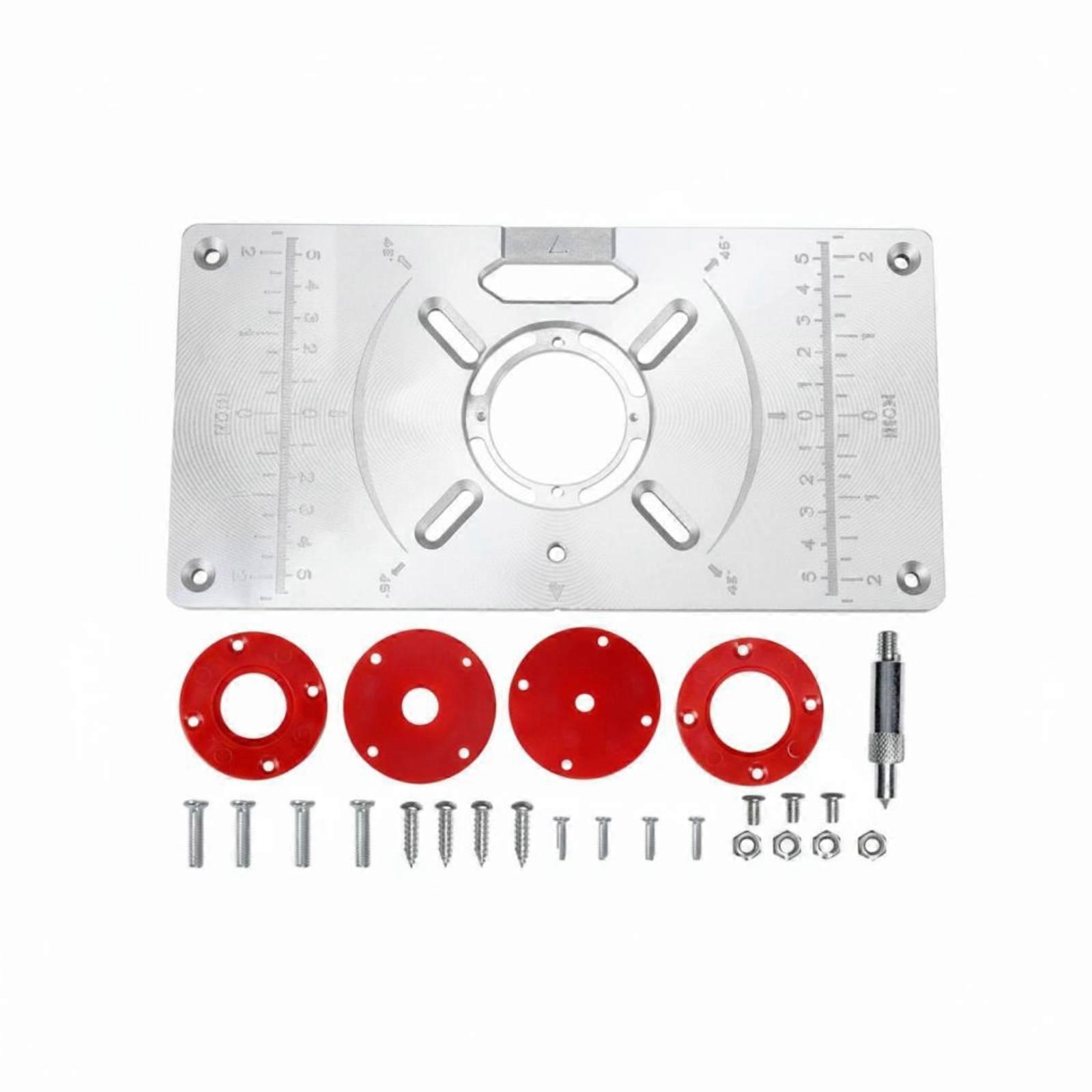 Router Table Insert Plate Engraved Scale Aluminum Router Table Insert Plate High