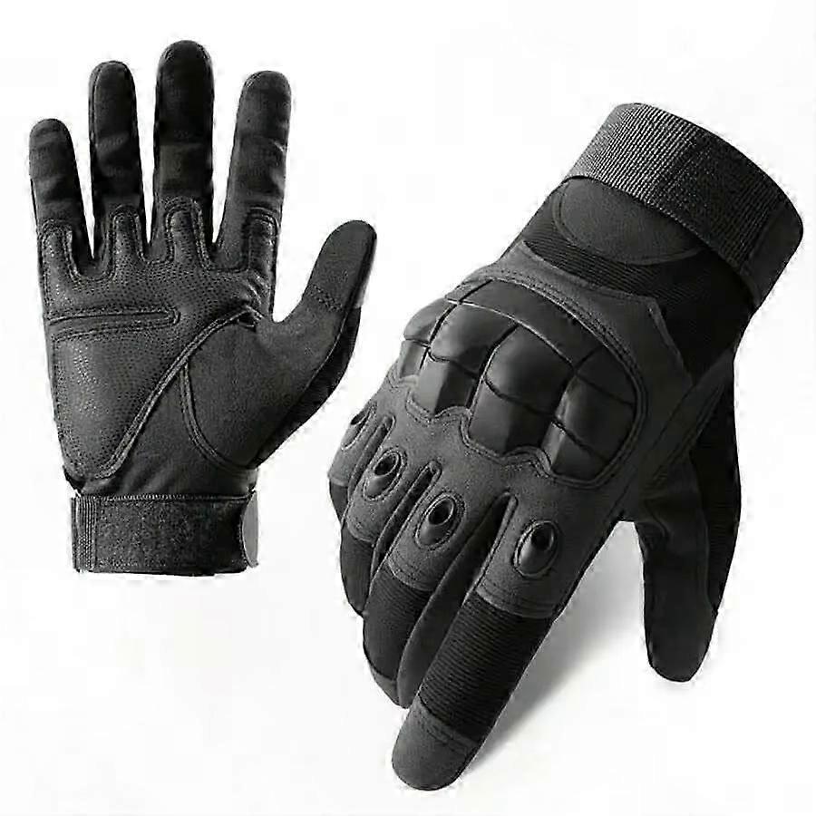 Perforated Knuckle-Protected Riding Gloves