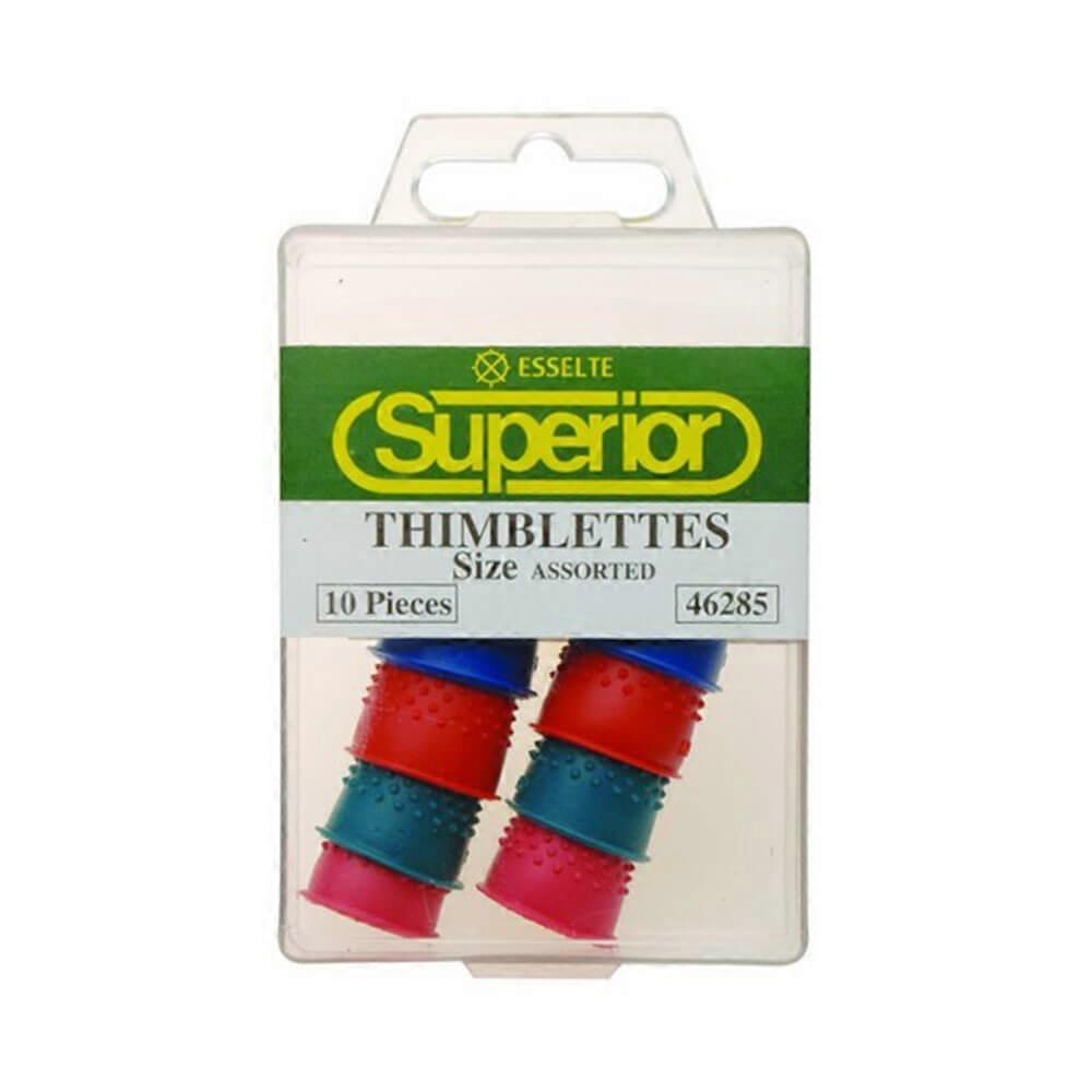 ASSORTED Esselte Superior Thimblettes 10pk Pliable Rubber Quality Accurately