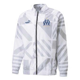 Chaqueta Puma para hombre, modelo Prematch, del Olympique de Marseille.