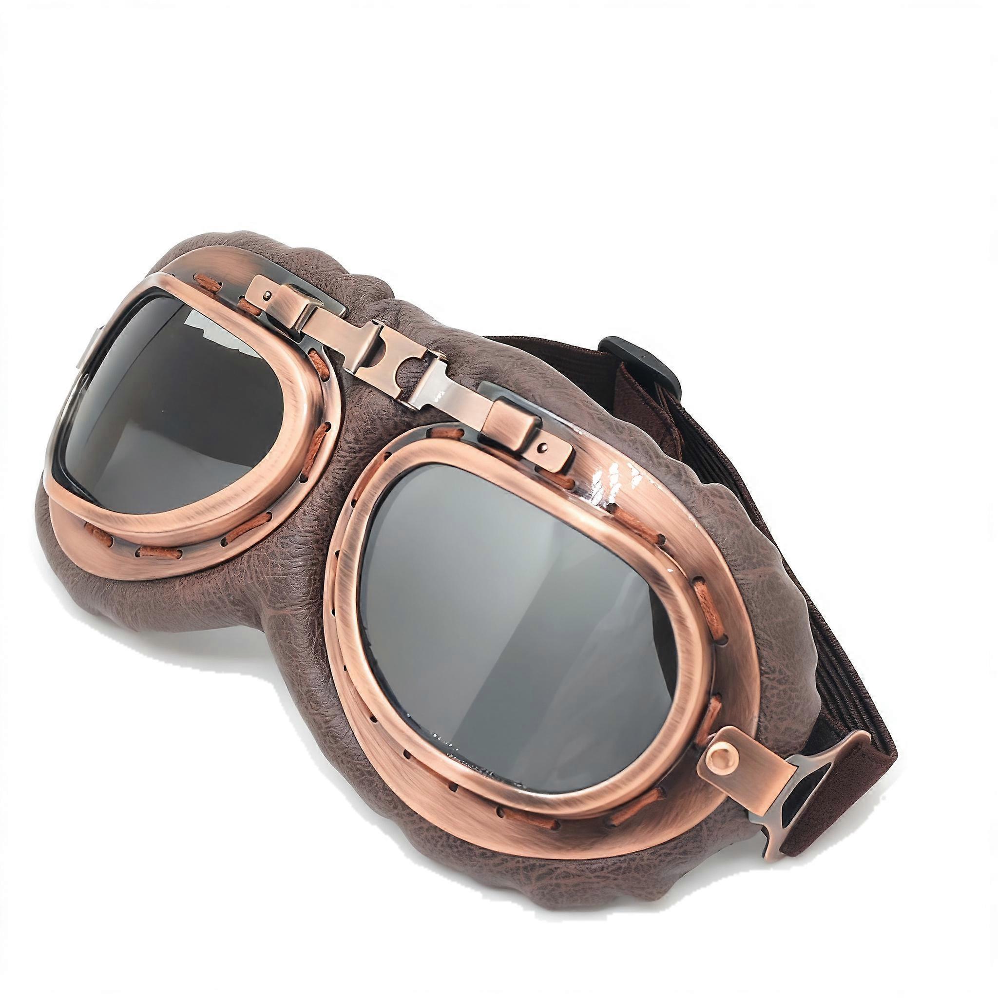 UV Windproof Retro Motorcycle Riding Goggles