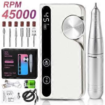 Electric Nail Drill Adjustable speed, 45,000 RPM, 3000mAh battery Lasting
