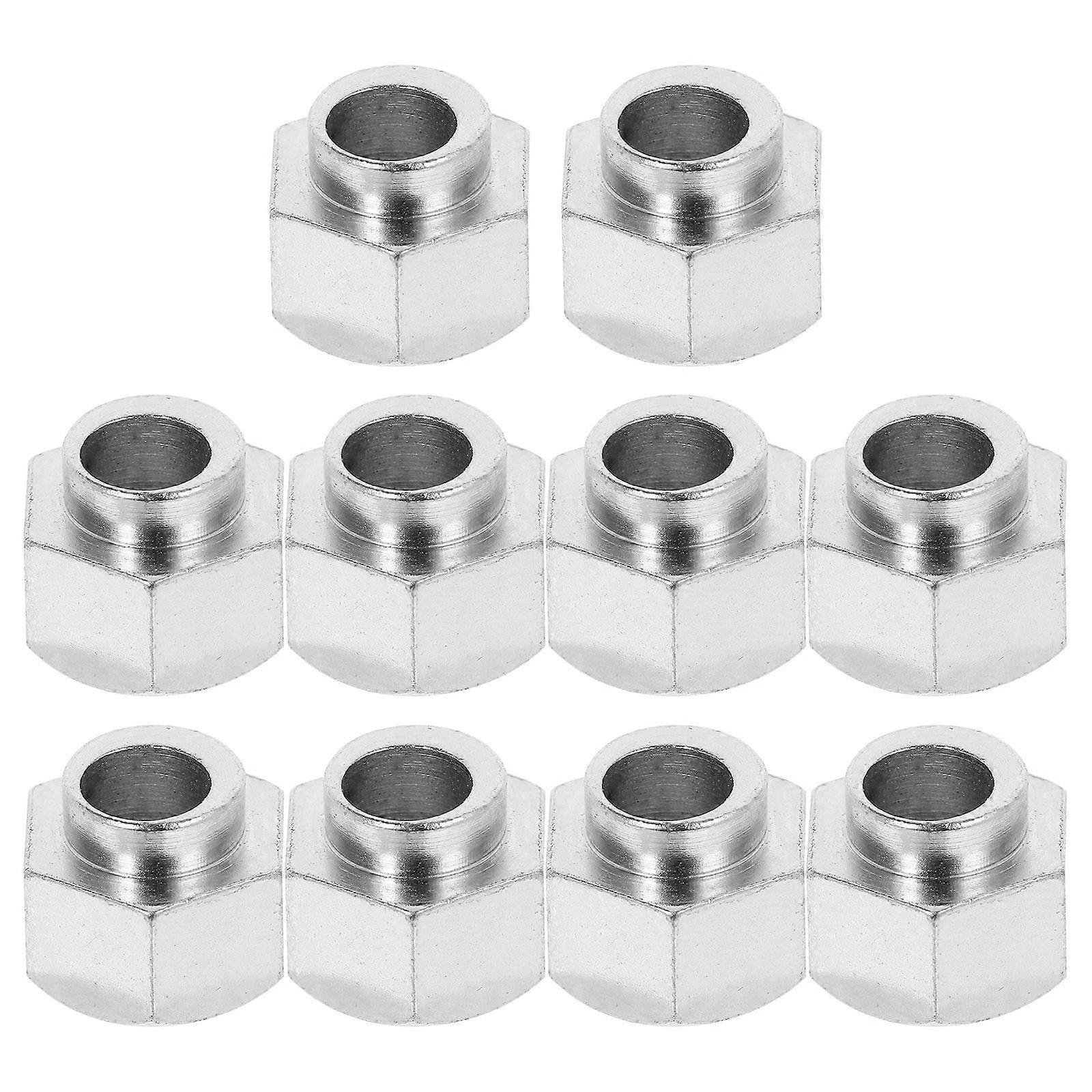 Silver Carbon Steel 10Pcs Compression Nuts for 3D Printer Leveling core