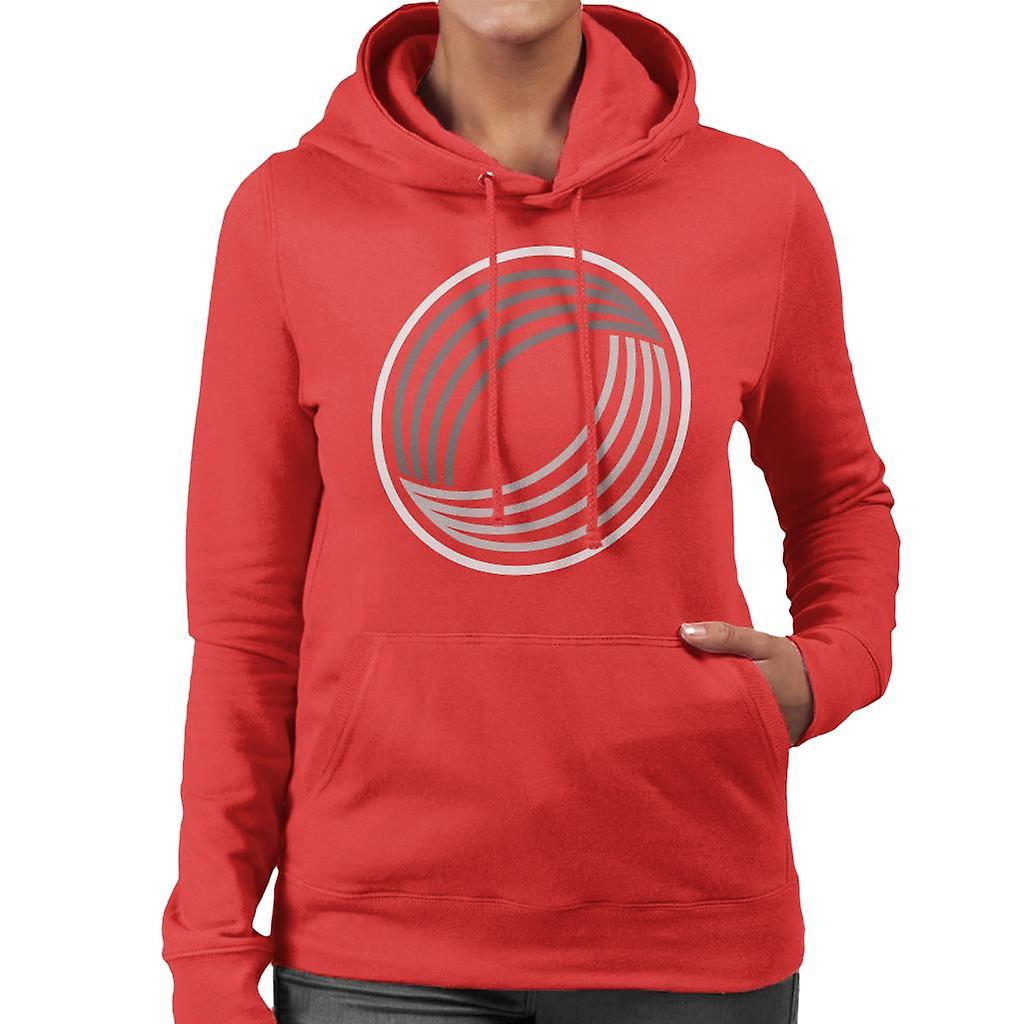 Geometric Shape Mobius Pattern Women's Hooded Sweatshirt