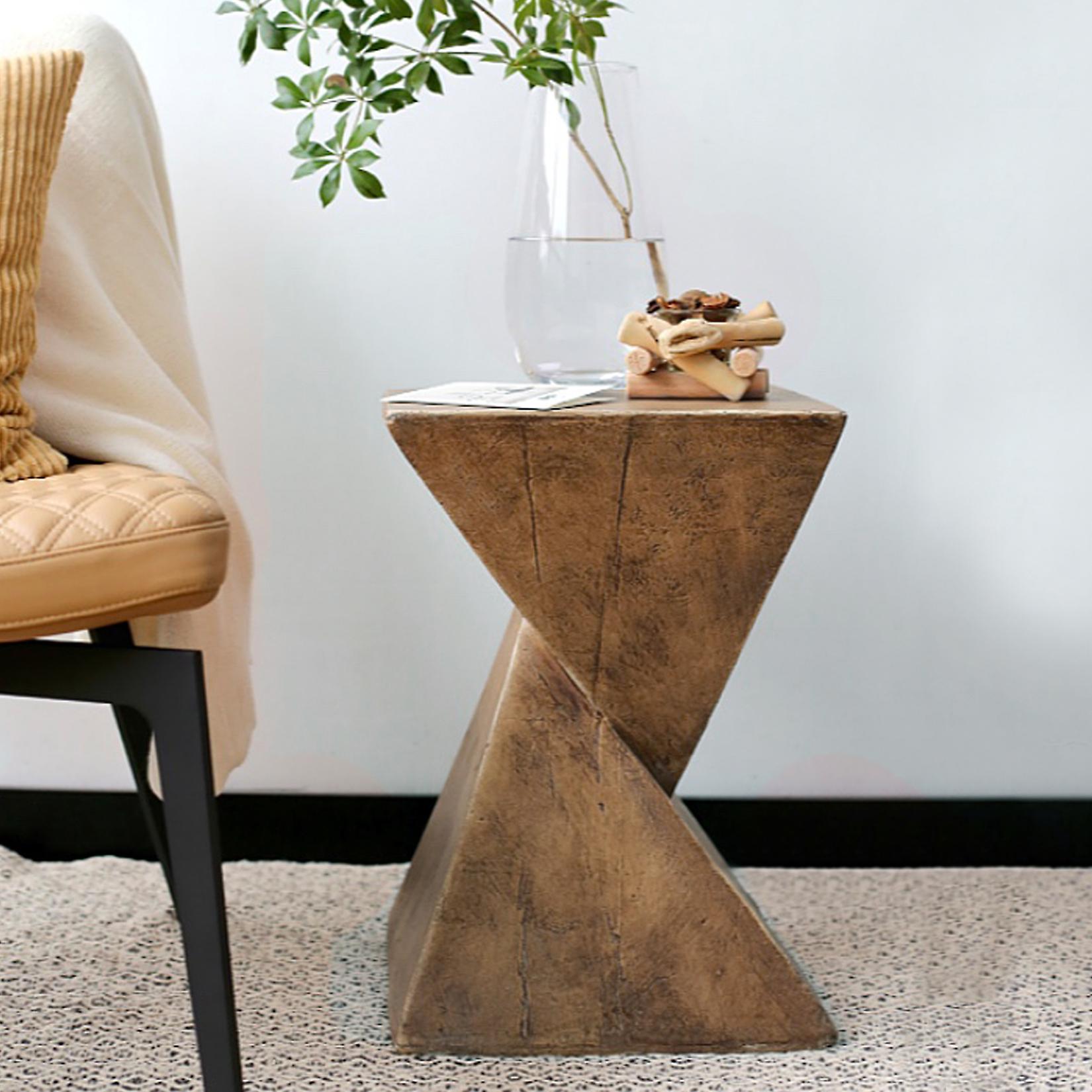 Stylish Light-weight Concrete End Side Table Outdoor