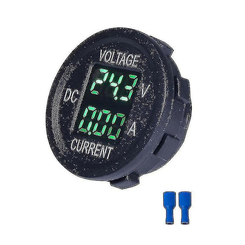 Lcd Digital Display Multimeter Voltmeter Ammeter Tester Current Circuit For Car, Green