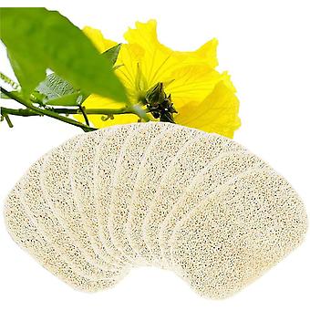 10 Pieces Natural Loofah Sponge 8  13cm Loofah Sponges, Soap Dish S...