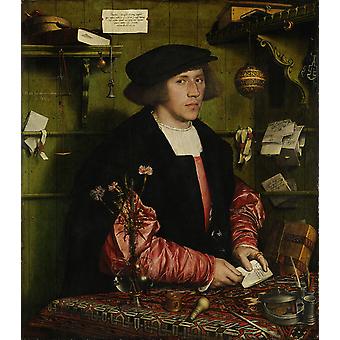 Portrait of the Merchant Georg, Hans Holbein the Younger, 50x44cm