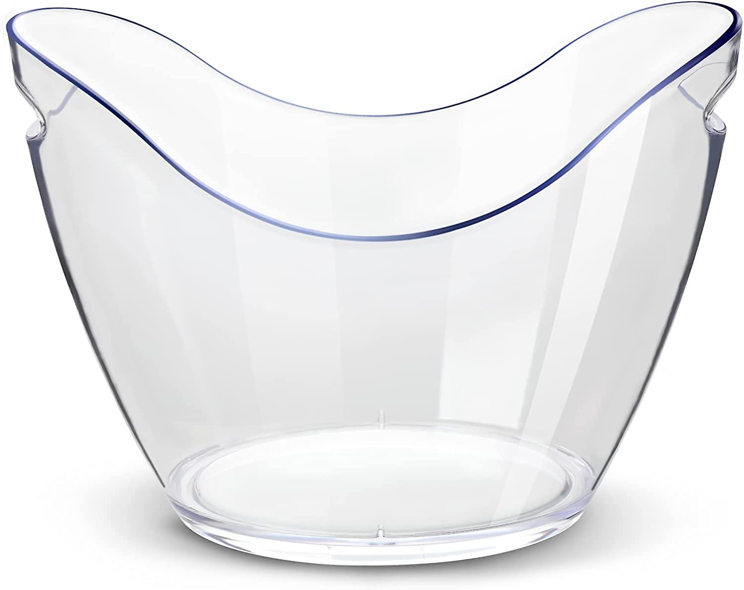 Ice Bucket Wine Bucket,clear Acrylic 8 Liter Plastic Tub For Drinks