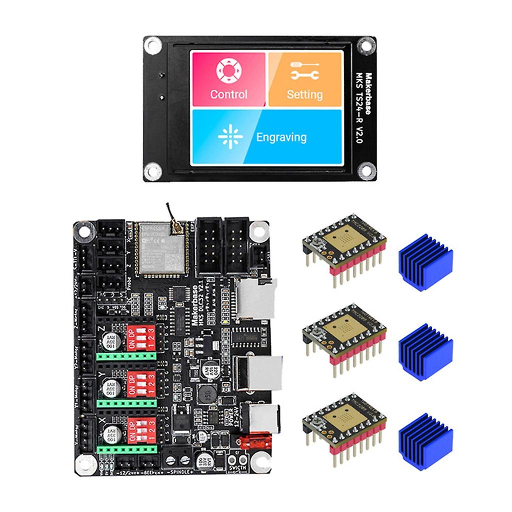 GRBL Offline Laser- CNC Controller MKS DLC32 Motherboard WIFI TS35 Touch-Screen