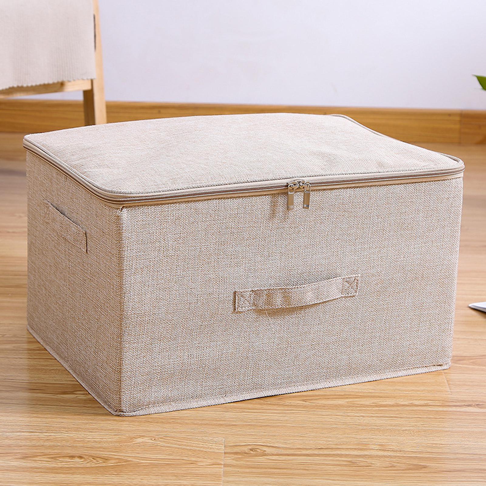 Foldable Stackable Storage Bins With Zipper Lid Storage Container