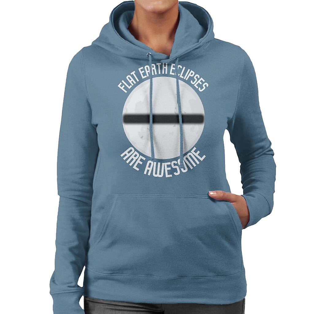 Flat Earth formørkelser er awesome kvinner ' s Hettegenser