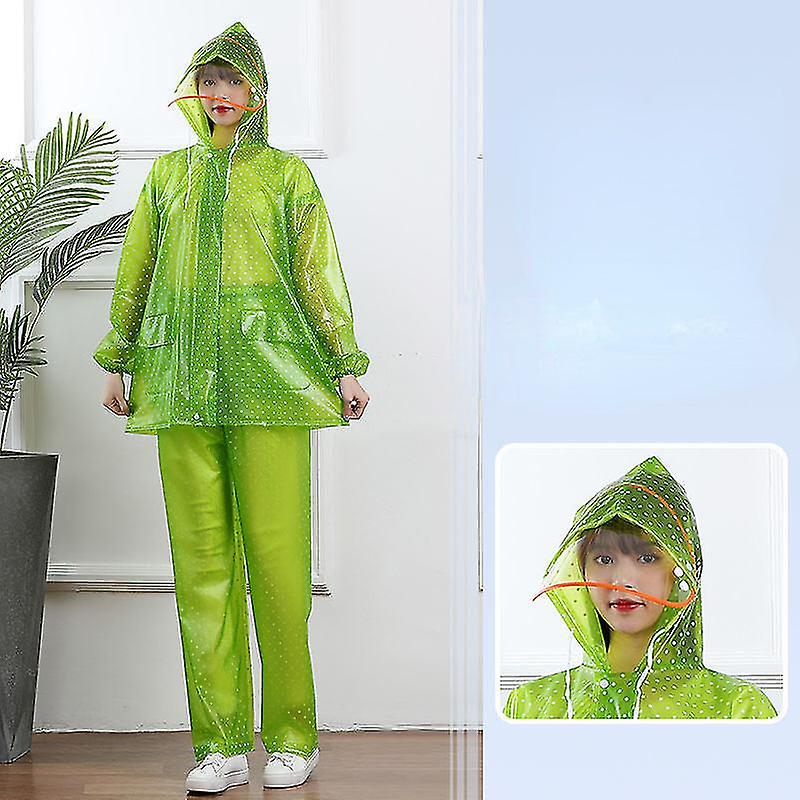 Imperméable à l’eau combinaison imperméable à l’eau épaissi transparent moto électrique plein hommes femme