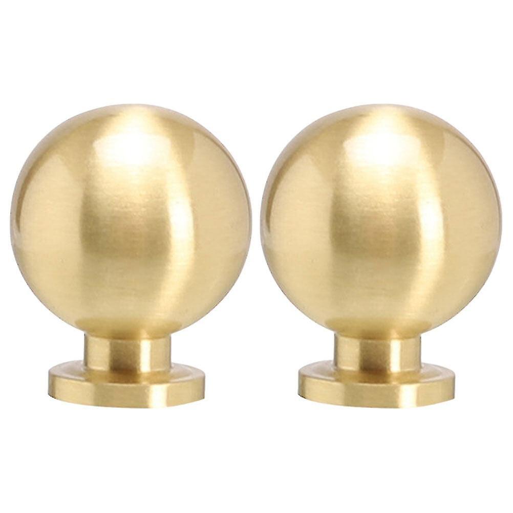 2pcs Brass Knobs Cabinet Dresser Knobs Metal Drawer Knobs Furniture Door Knobs