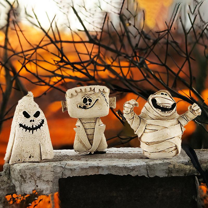 Mini Figurines Halloween En Céramique à Peindre - Lot De 6 - Fait Main Aux USA