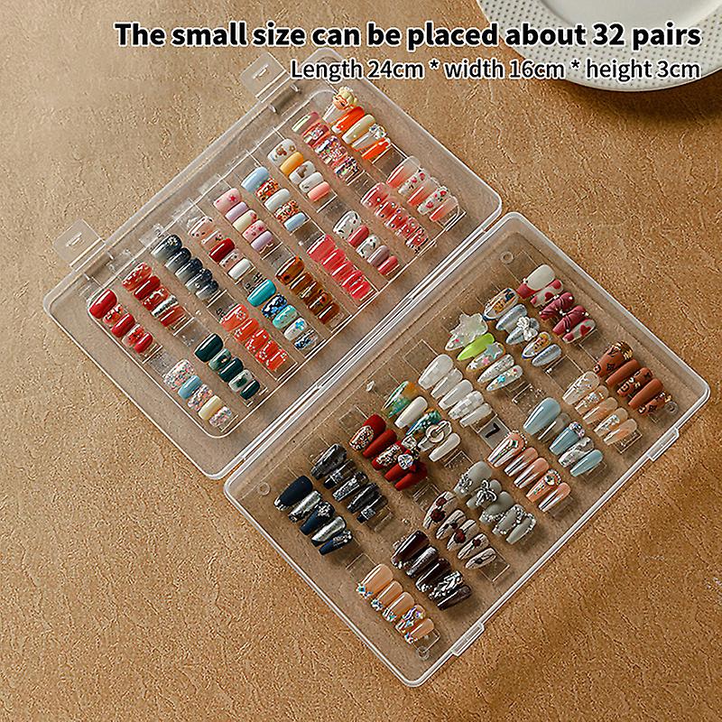 False Nail Tips Nail Art Storage Box Container Empty Nails Tips Holder Display