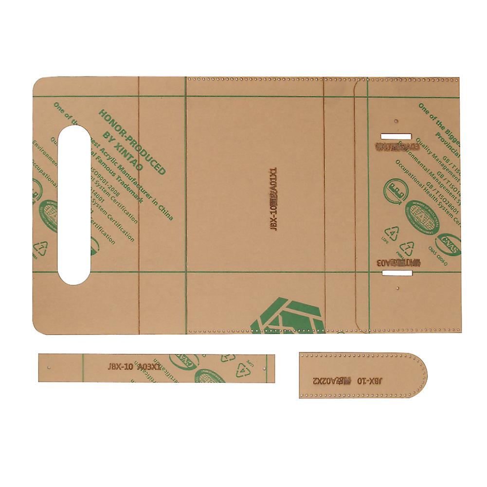 Acrylic Leather Template Set: DIY Handbag and Wallet Craft Tools