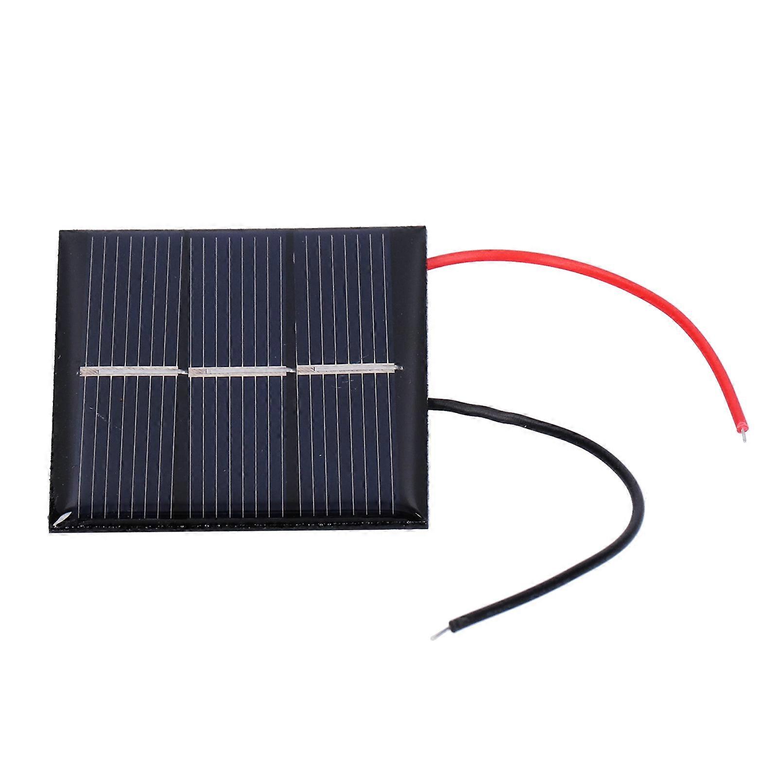 4Pcs Solar Energy Panels High Conversion Rate Efficiency Output Solar Panel with Wire for Illumination 0.4W 1.5V