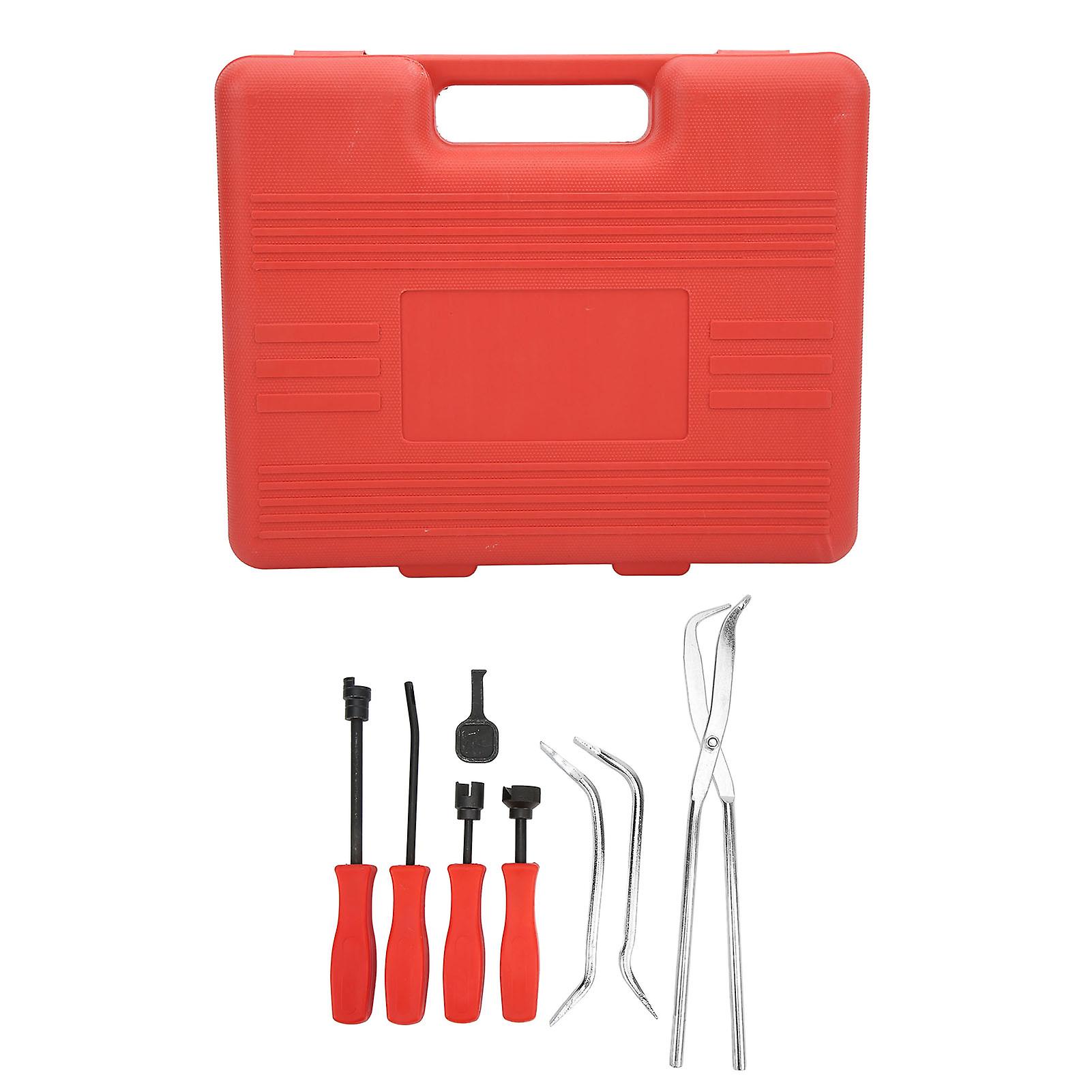 8-Piece Drum Brake Puller Tool Kit, Universal, 45 Steel, Oxidized Chromate Coating, with Storage Box