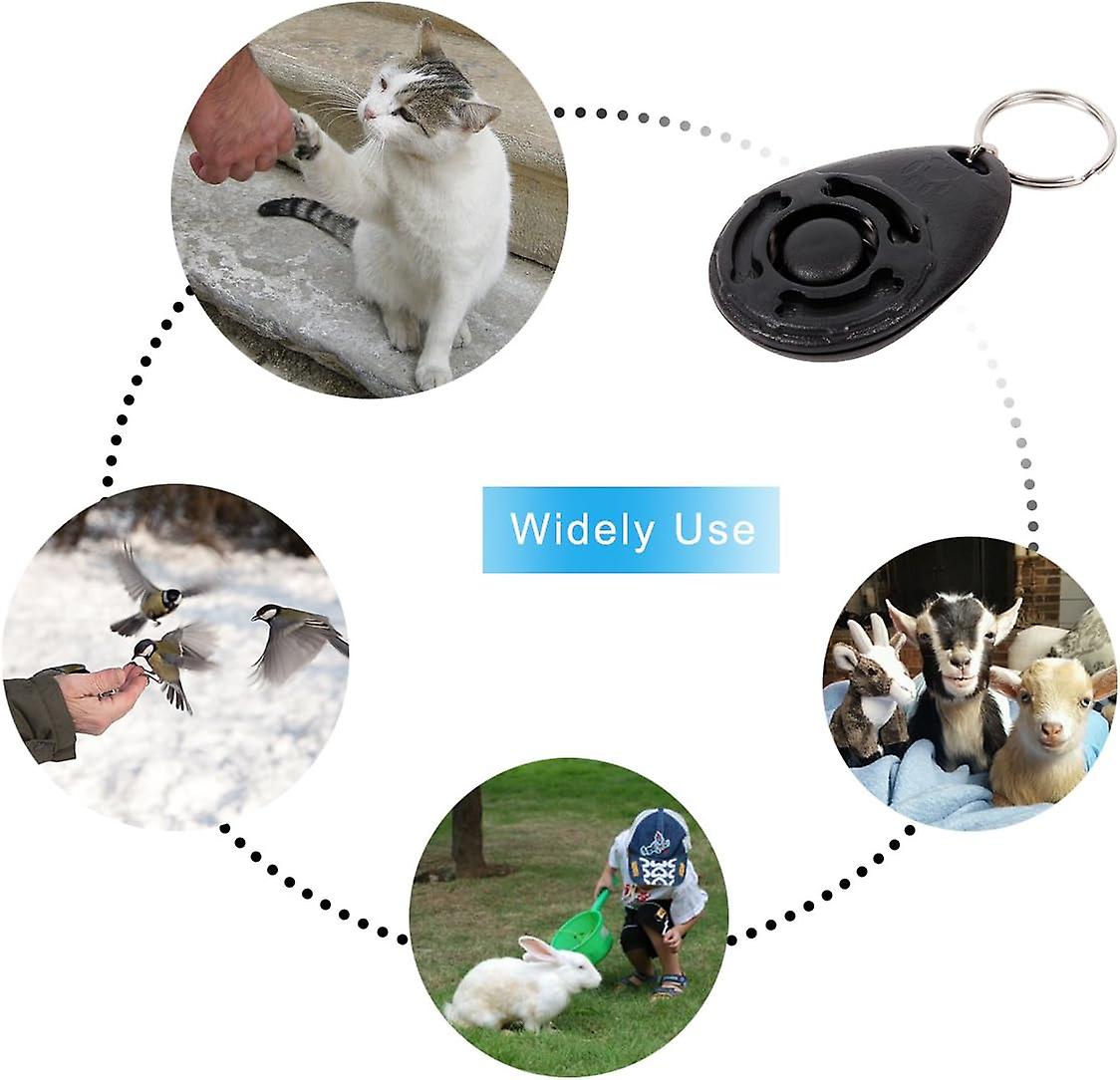 Dog Clicker 4 PCS Dog Training Clicker with Wrist Strap for Dog Cat Horse Clickers for Dog Training Lightweight Durable Puppy Clicker Training Kit