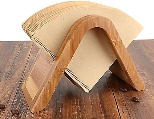 Bambu kaffe filter pappershållare kaffe filter papper lagring rack kaffe filter pappersbehållare (typ A)