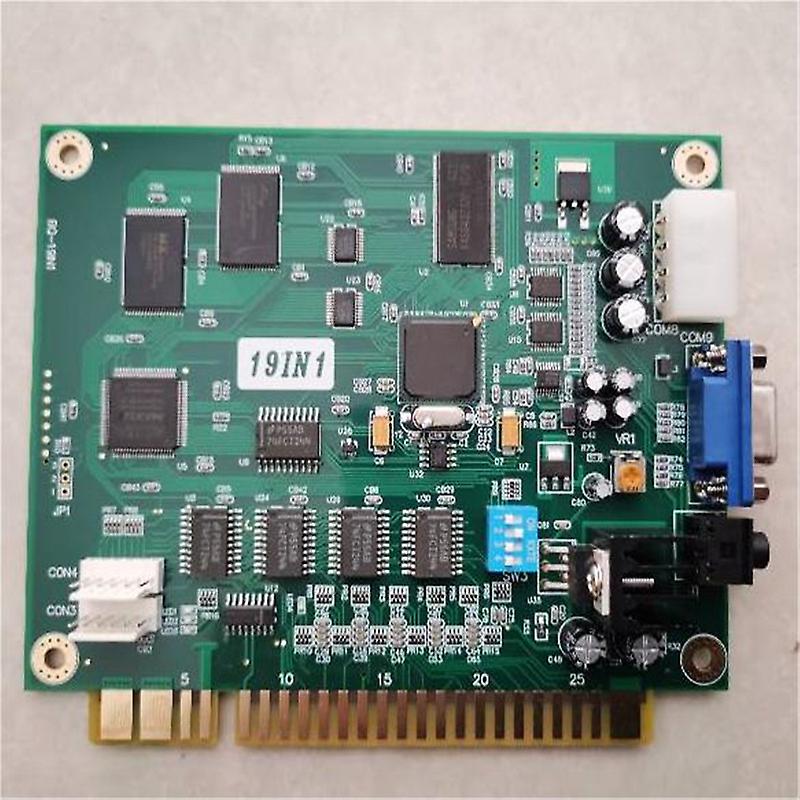JAMMA videojátékhoz PCB 19 IN 1 vízszintes multikát arcade többjátékos tábla
