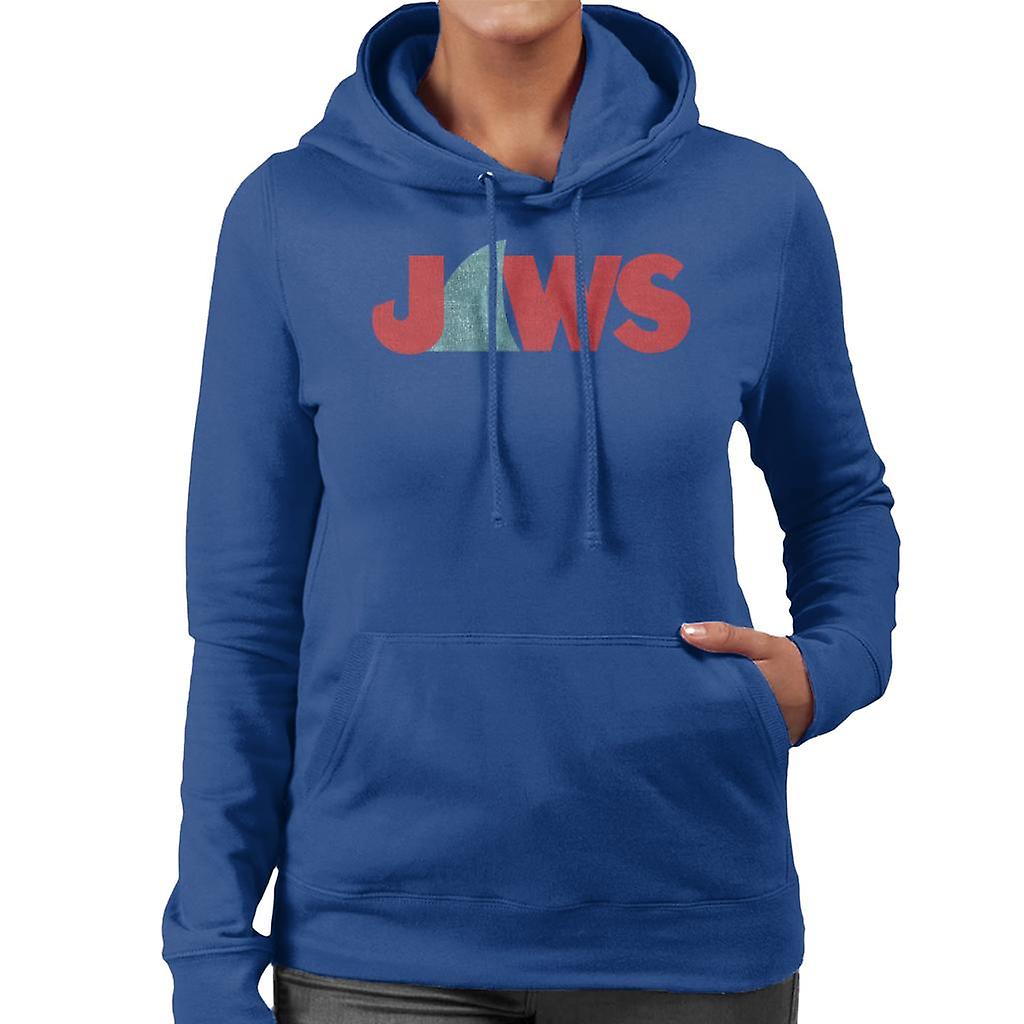 Jaws Shark Fin Logo Women's Hooded Sweatshirt