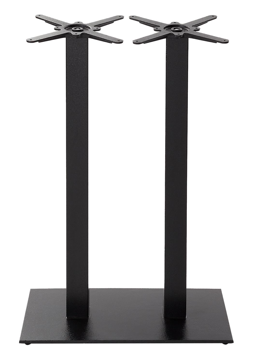 Black cast iron rectangular table base - Twin 1050 mm