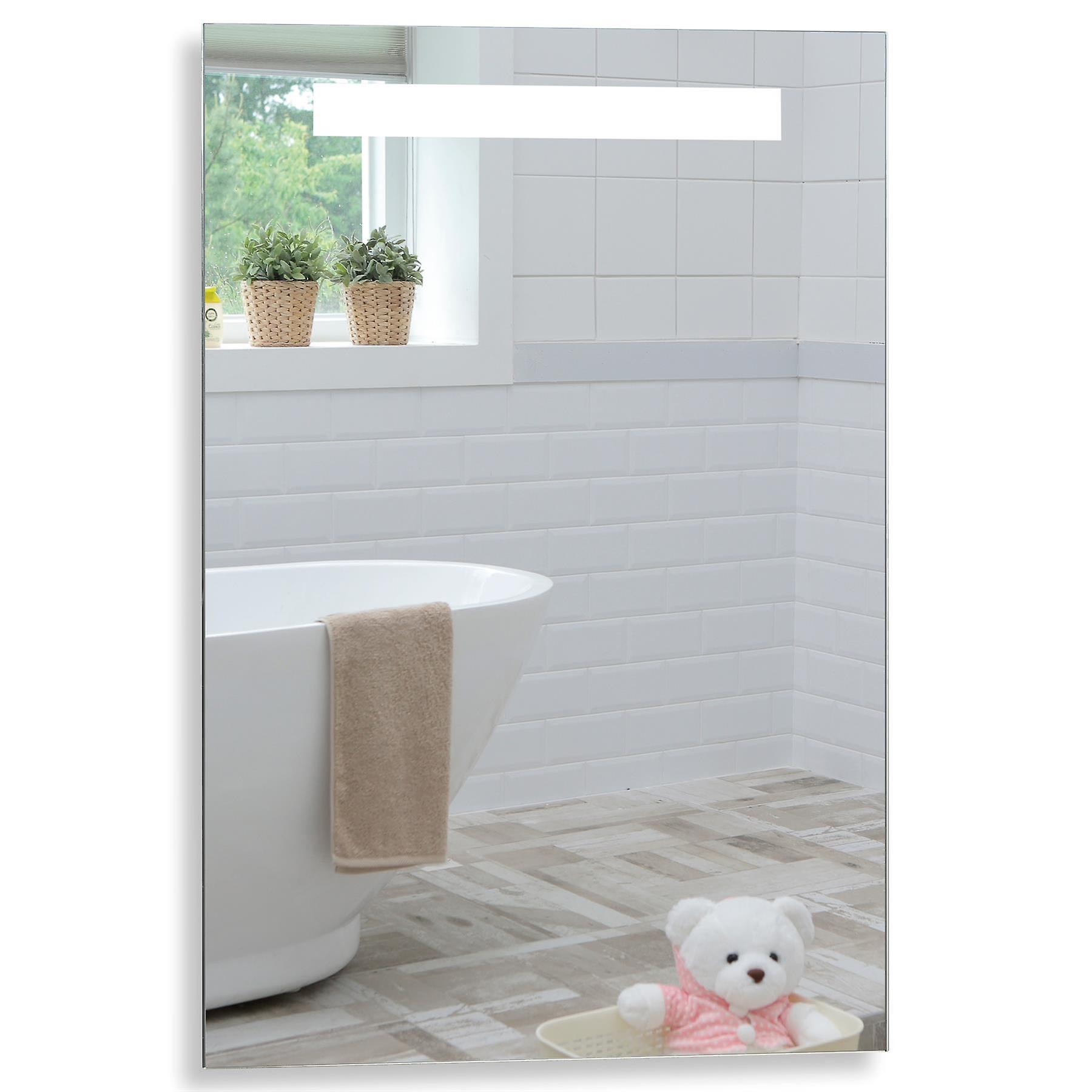 MOOD Rectangular Bathroom Mirror 70cm x 50cm Illuminated