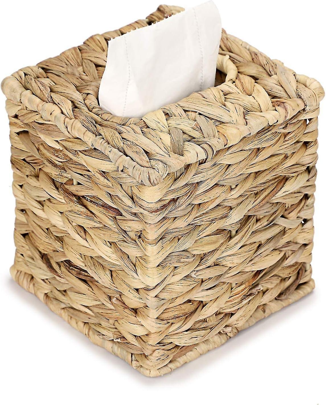 כריכת נייר דקורטיבית יקינתון מים ארוגים ביד - קופסת אחסון נייר טישו