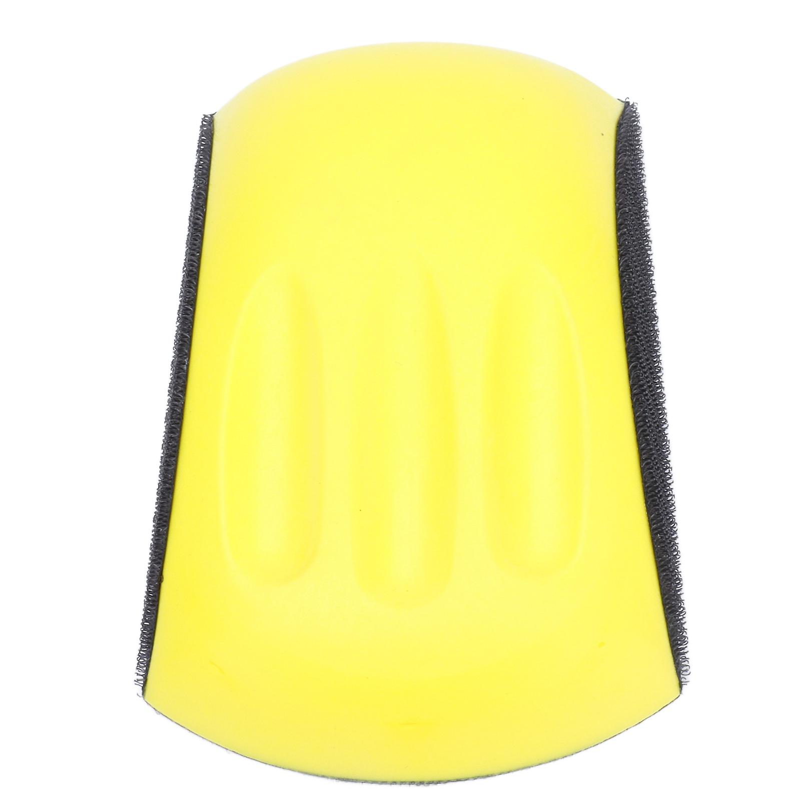 Hand Sanding Block Mouse Shape 6in Yellow Black Nylon Foam