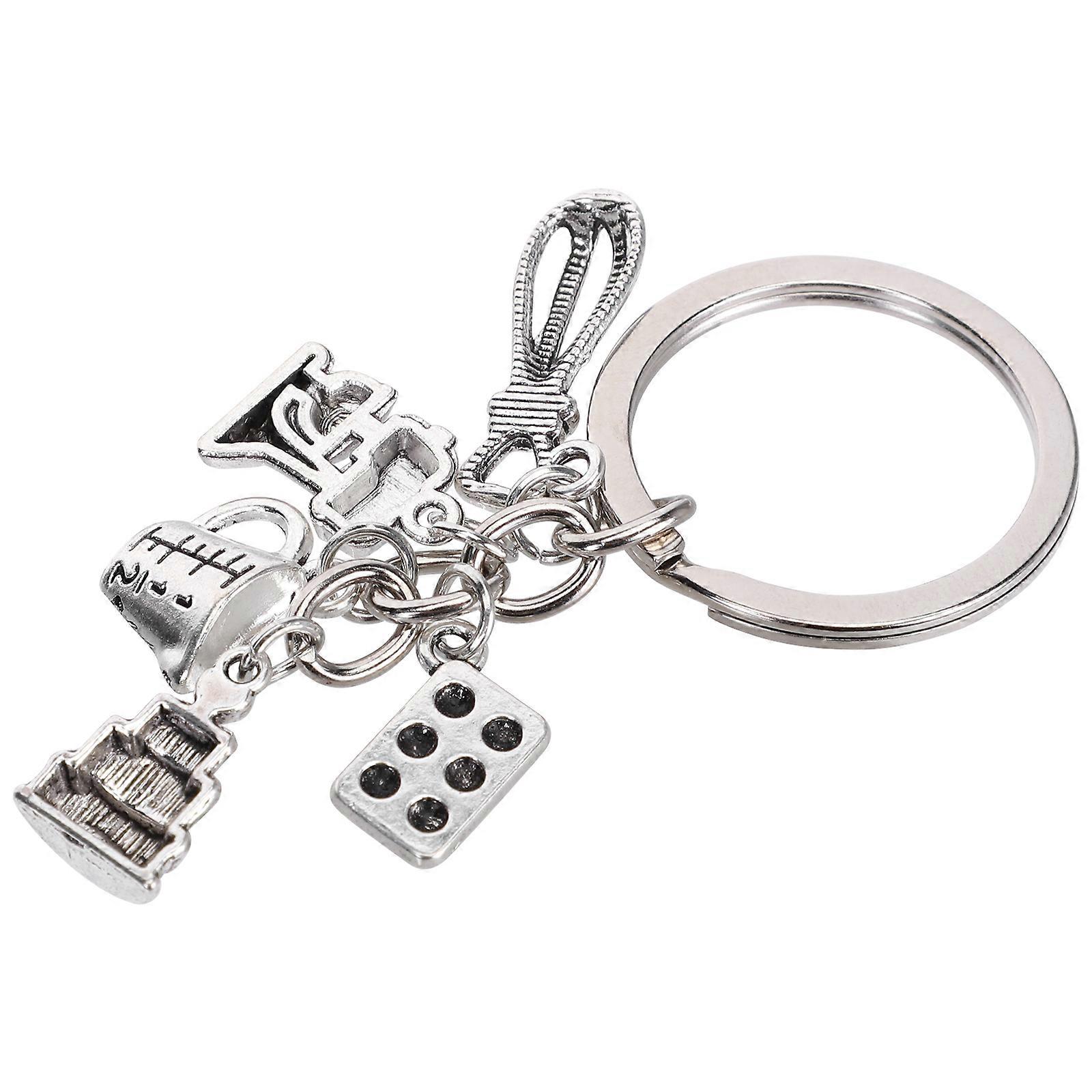 Baking Cake Series Key Chain Pendant Creative Dessert Theme Key Ring Gift