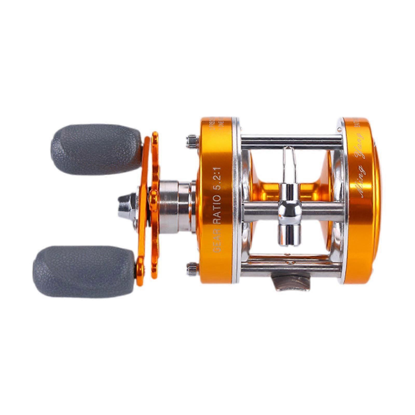 Fiskerulle 5.0:1 Rulle Lätt Utomhus för havsfiske Baitcasting Rulle Grå