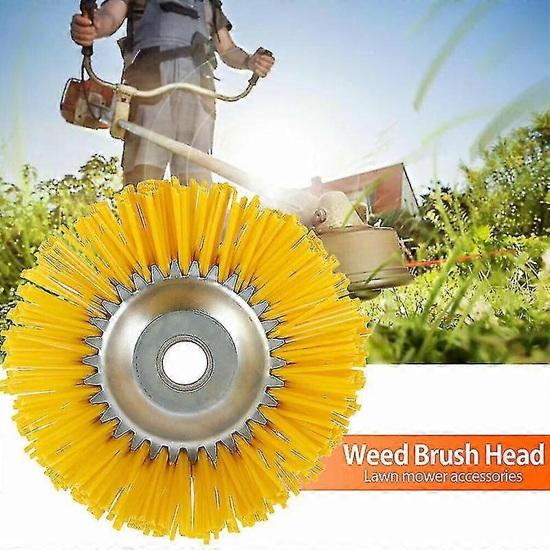 200x25mm Lawn Mower Nylon Weeding Brush Weeding Wheel