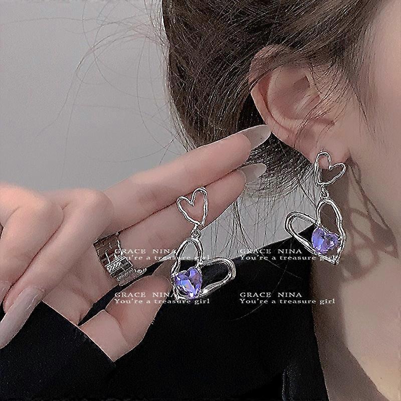 Heart zircon Earrings For Party