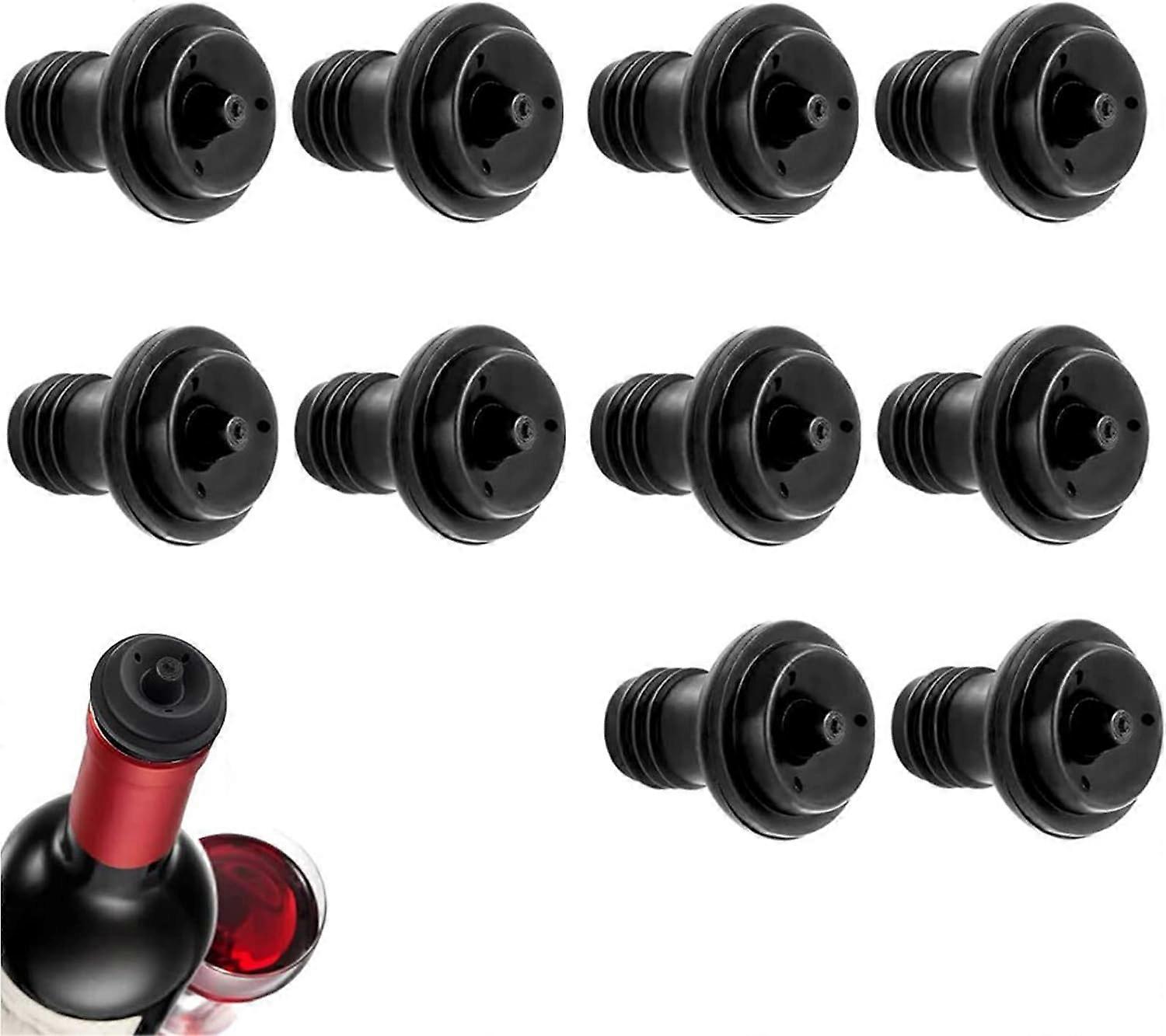 Bouchons de bouteille de vin rutilisables, 10 pices, bouchons de po