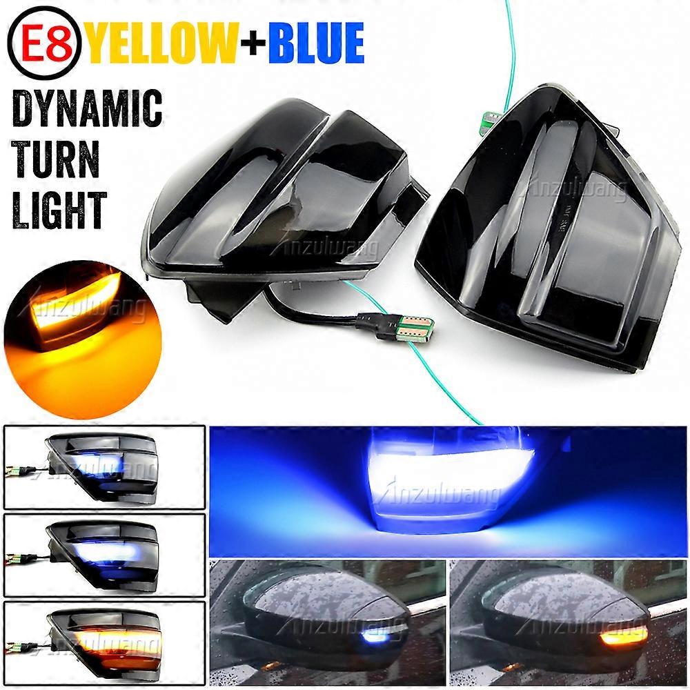 2X LED Dynamic Turn Signal Light Side Mirror Sequential Blinker Indicator Lamp For Ford S-Max 07-14 Kuga C394 08-12 C-Max 11-19