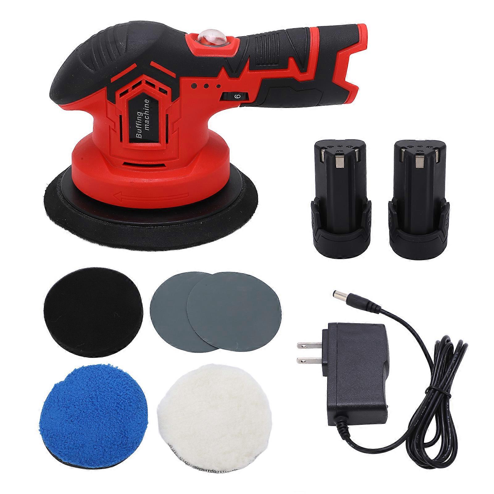 Car Buffer Polisher 2500?5000rpm US Plug 100?240V Variable Speed Cordless Electric Random Orbital Rotary Polisher