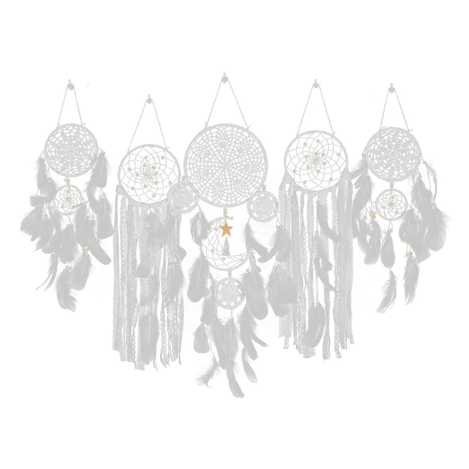 Cama de cabeceira Dream Catcher Lua e estrela decoração de parede pendurada decoração
