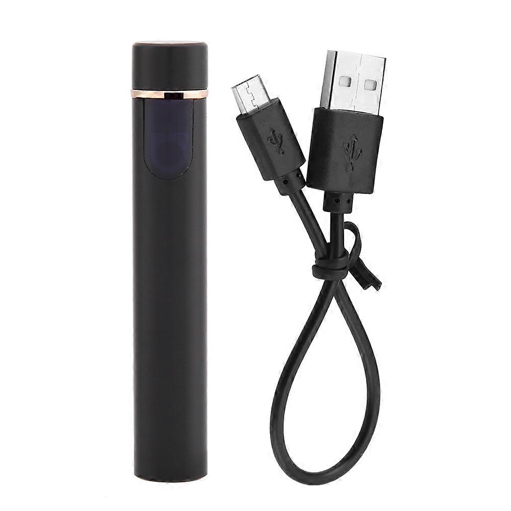 USB Rechargeable Touch Sensor Electric Windproof Mini Cigarette Lighter (Black)