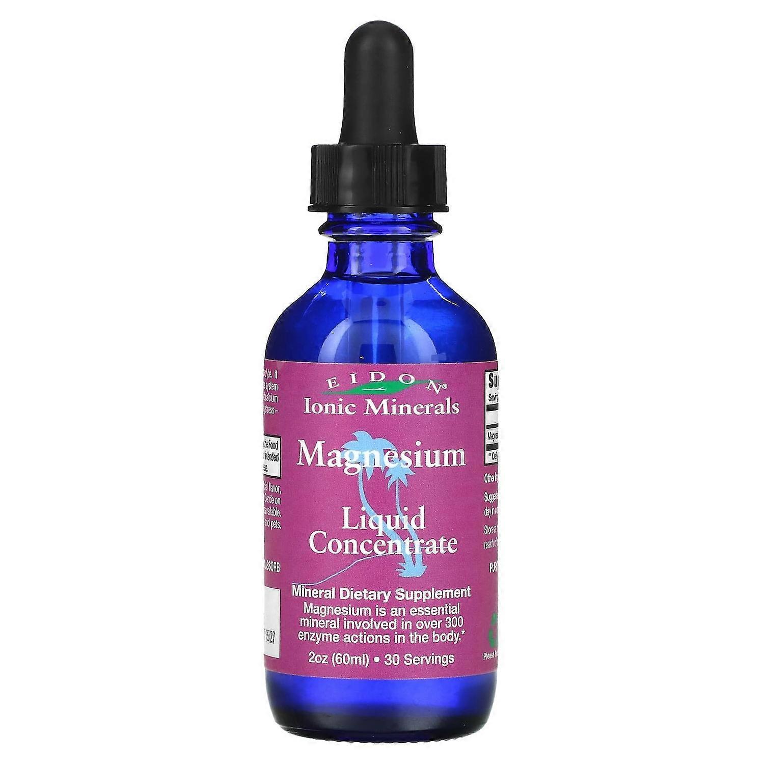 Eidon Ionic Minerals, Ionic Minerals, Magnesium, Liquid Concentrate, 2 oz (60 ml)