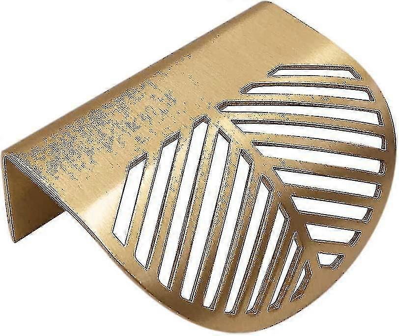 4pcs Leaf Shape Cupboard Drawer Cupboard Door Brass Gold Furniture Handles Pulls Kitchen Door Drawer Pull Knobs