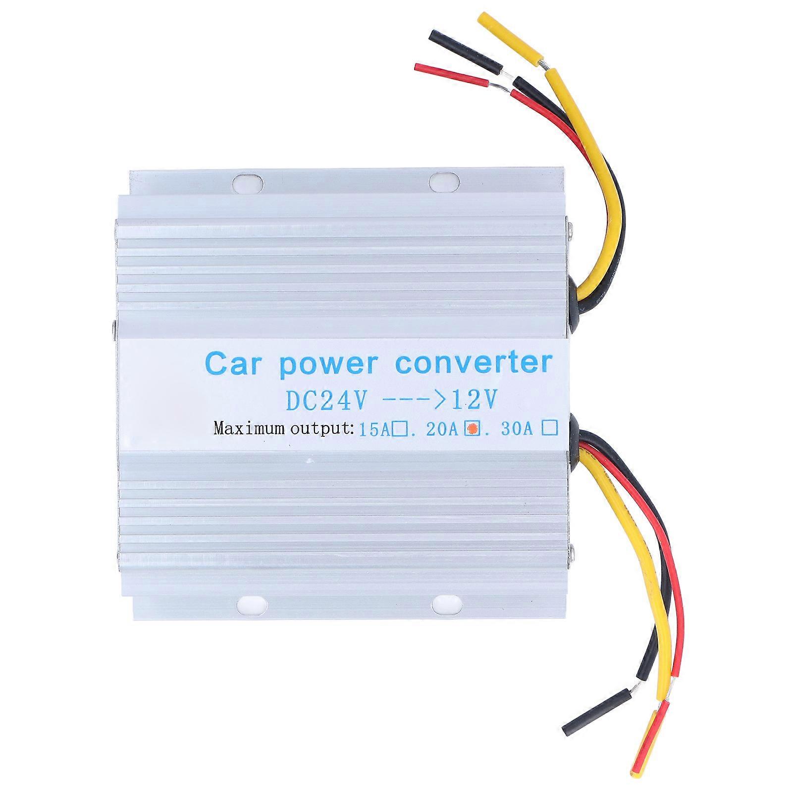 ממיר באק 24V ל-12V מסגסוגת אלומיניום וסת מתח DC לניווט GPS 240W 20A