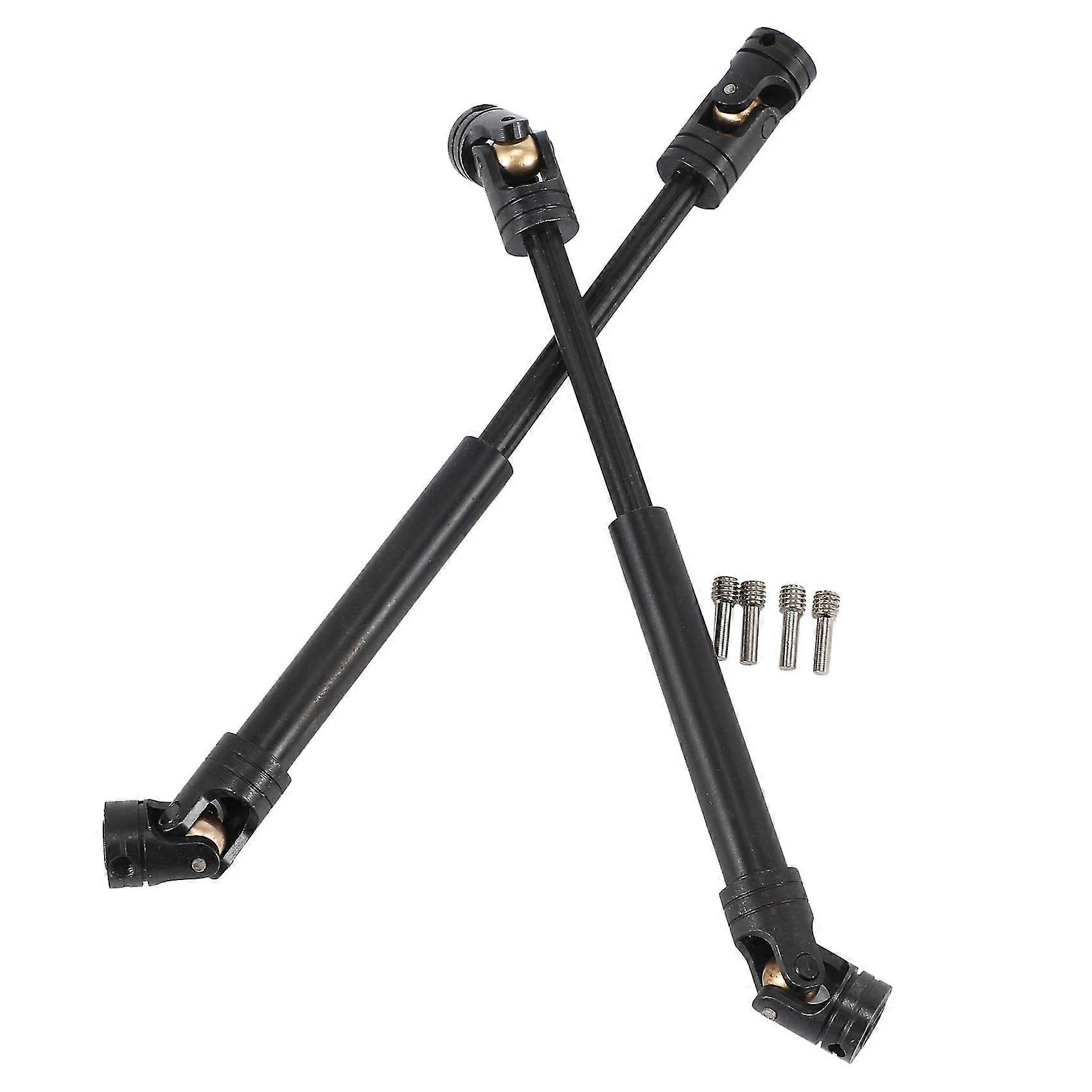 2pcs Metal Splined Drive Shaft 107-159mm For 1/10 Rc Crawler 313mm Wheelbase Axial Scx10 Scx10 Ii P