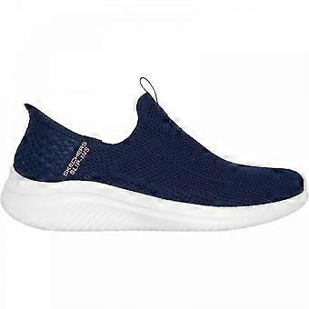 Women's Skechers Slip-ins: Ultra Flex 3.0 - Easy Win | Navy | Womens Lace Less Easy-on Trainers
