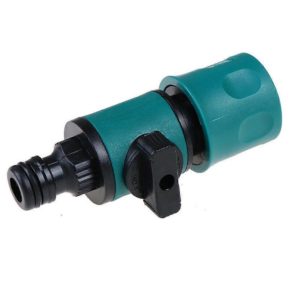 Plastic Garden Hose Quick Connect with Shutoff Valve Quick Connectors with Valve for Water Hose Coupling Quick Release Kit