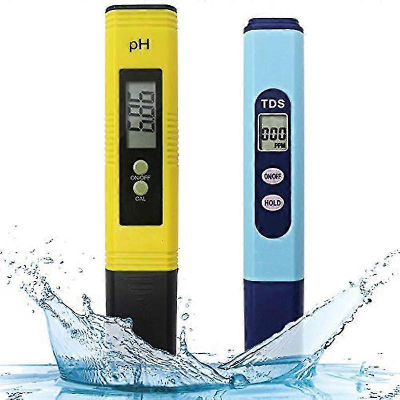 Water Quality Test Meter,Ph Meter Tds Meter 2 in 1 Kit with 0-14.00Ph and 0-9990 Measure Range for