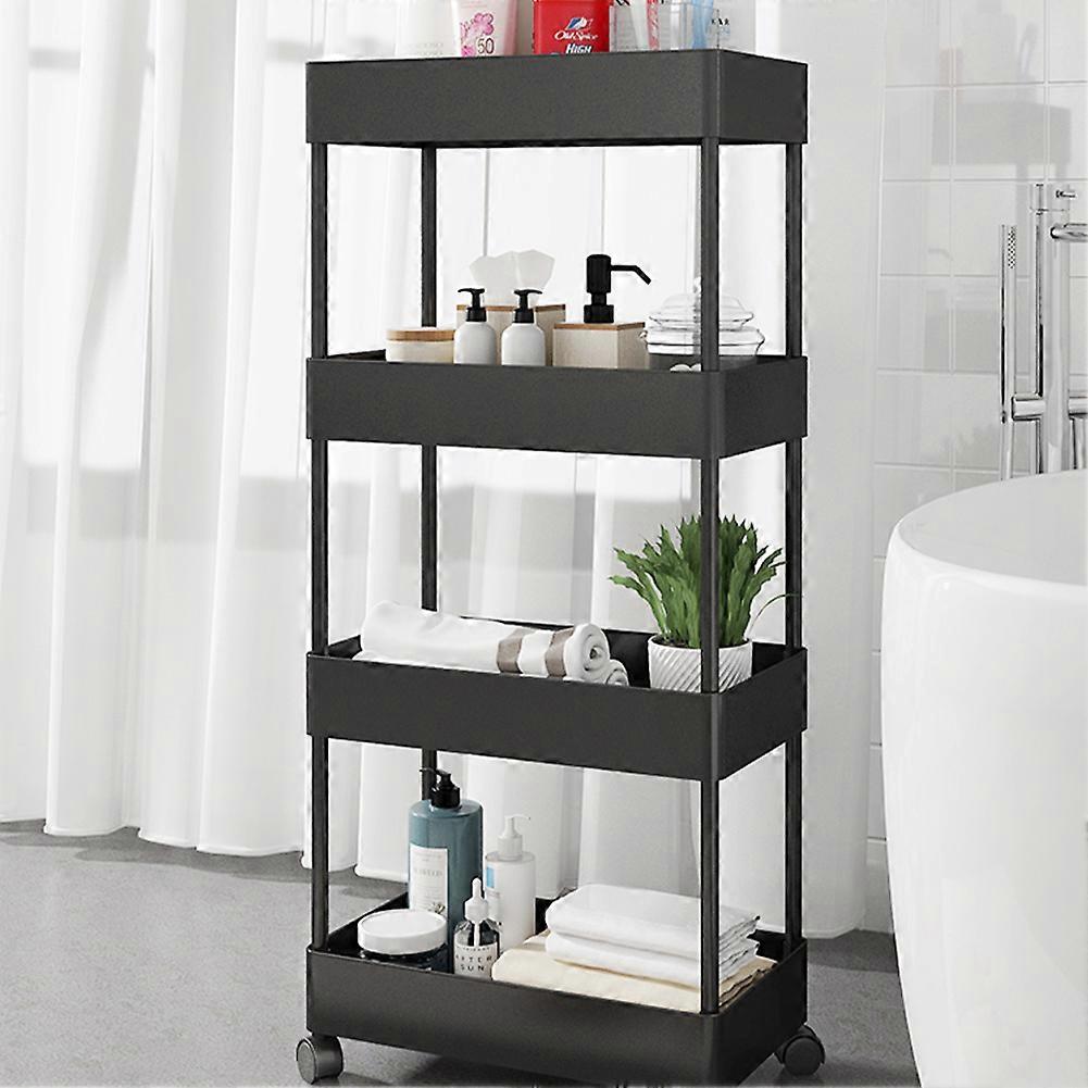 4 Tier Slim Kitchen Storage Trolley