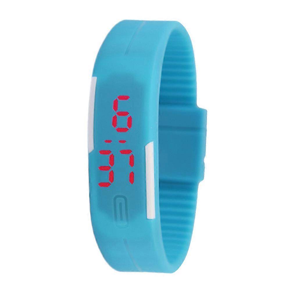 شاشة تعمل باللمس سيليكون البسيطة مضيئة الإلكترونية زوجين ساعة اليد سوار هدية